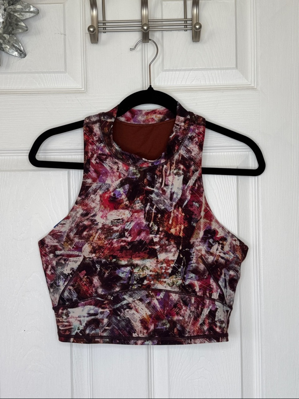 Lululemon Evelin and Mesh Cropped Tank Sz 10.